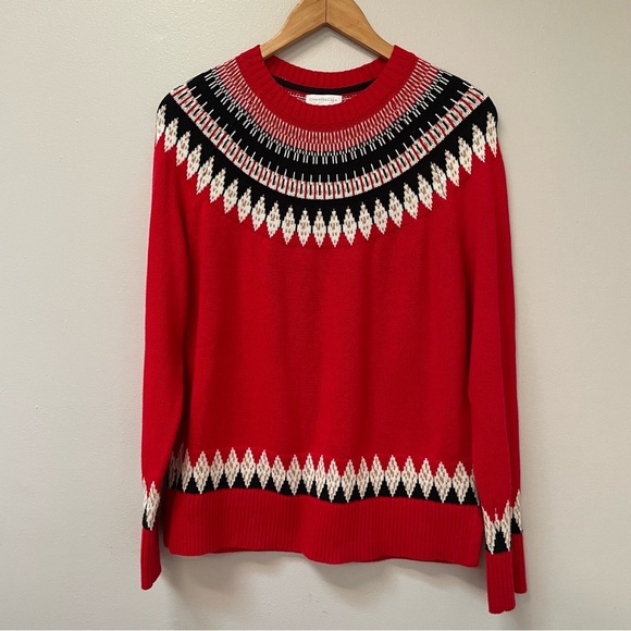 Charter Club Fair Isle Sweater size Large - Picture 2 of 7